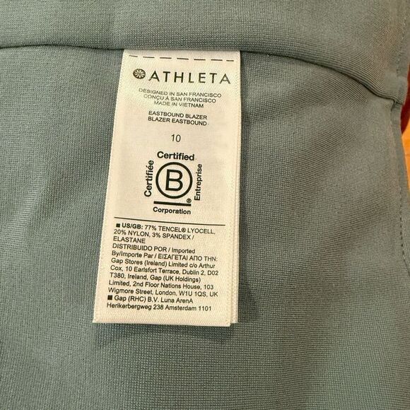 NWT Athleta Eastbound Blazer Size 10 - Picture 10 of 12